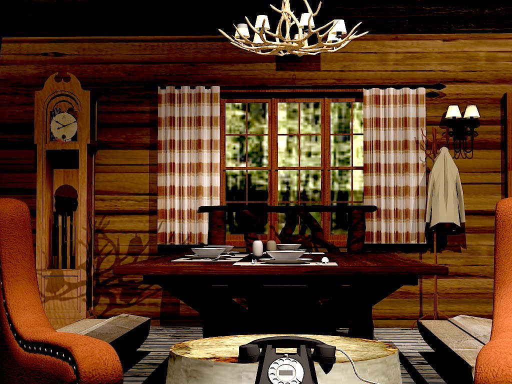 Bear Creek Cabin v2 SketchUpalt3