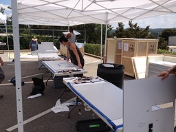 Graphics & Dual Lock being applied